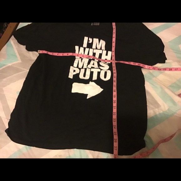 🌟🌟🌟George Lopez Official Merchandise XL “I’m With Mas Puto” black tee - Picture 6 of 7
